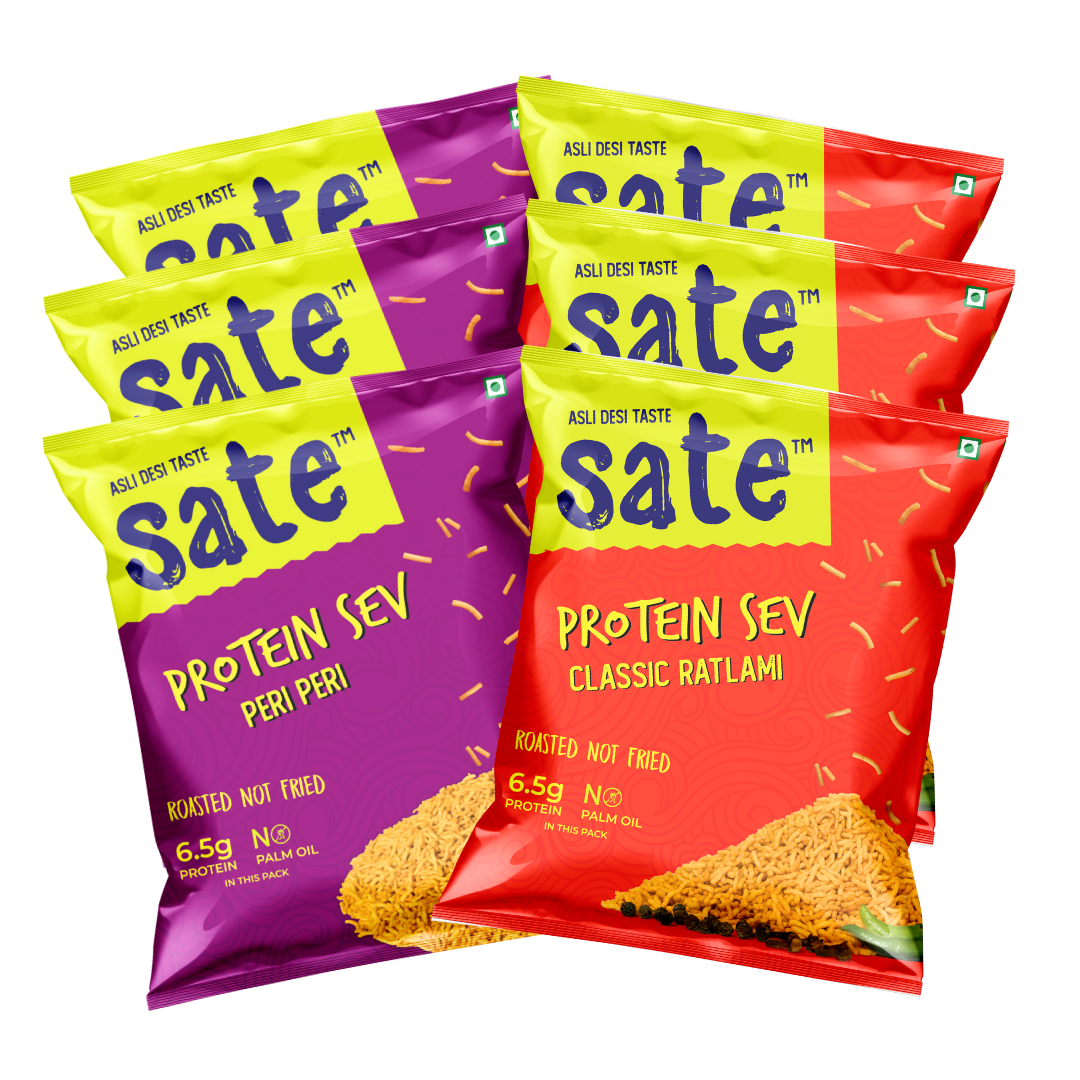 Peri Peri and Classic Ratlami Protein Sev Pack of 3.