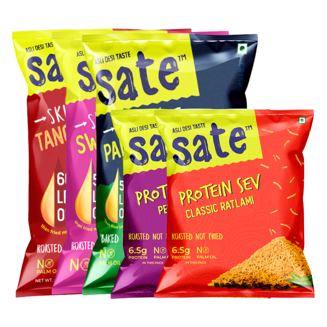 High in Protein, Low Calorie, Roasted &  Baked Namkeens