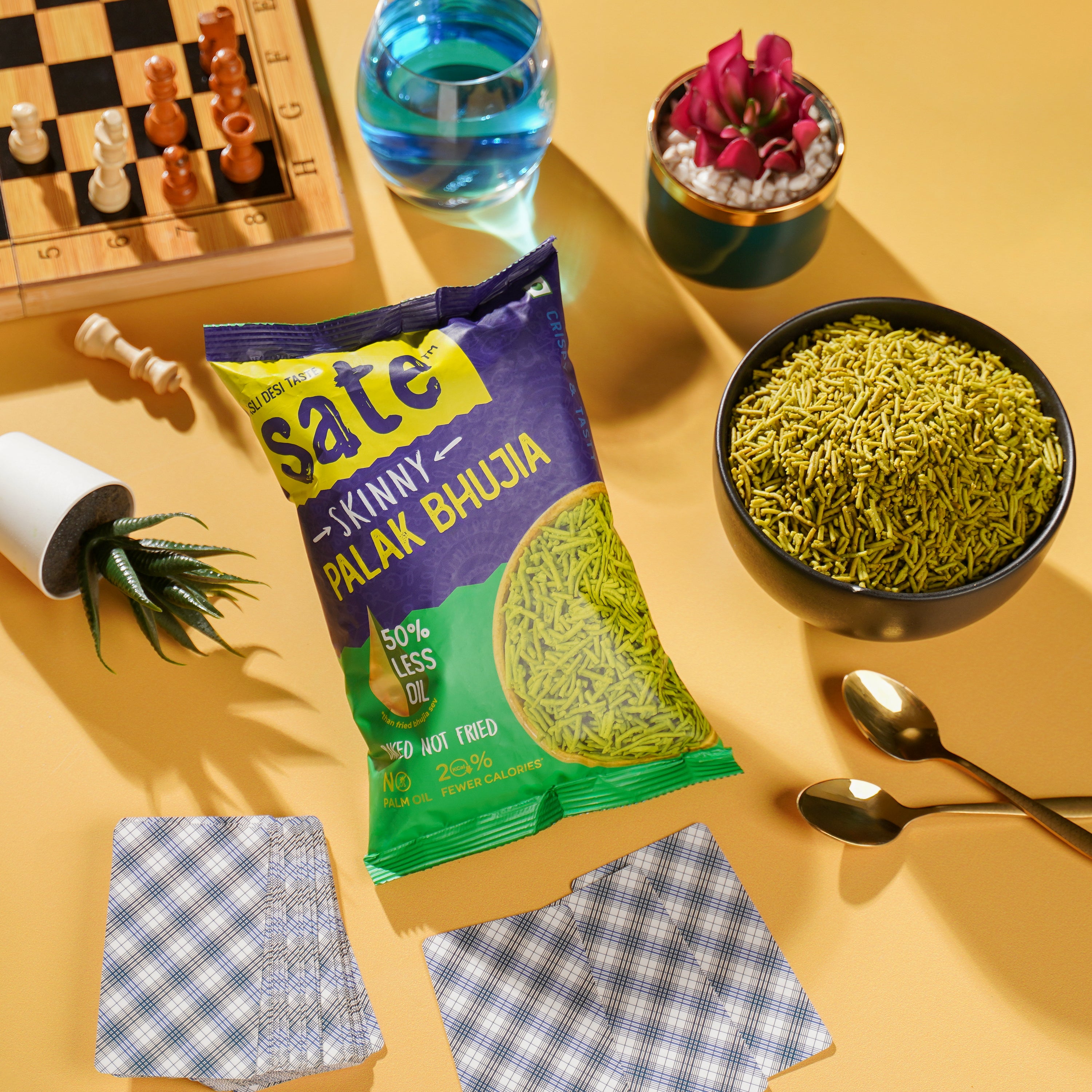 Pack of Palak Bhujia - Nutritious indian snacks